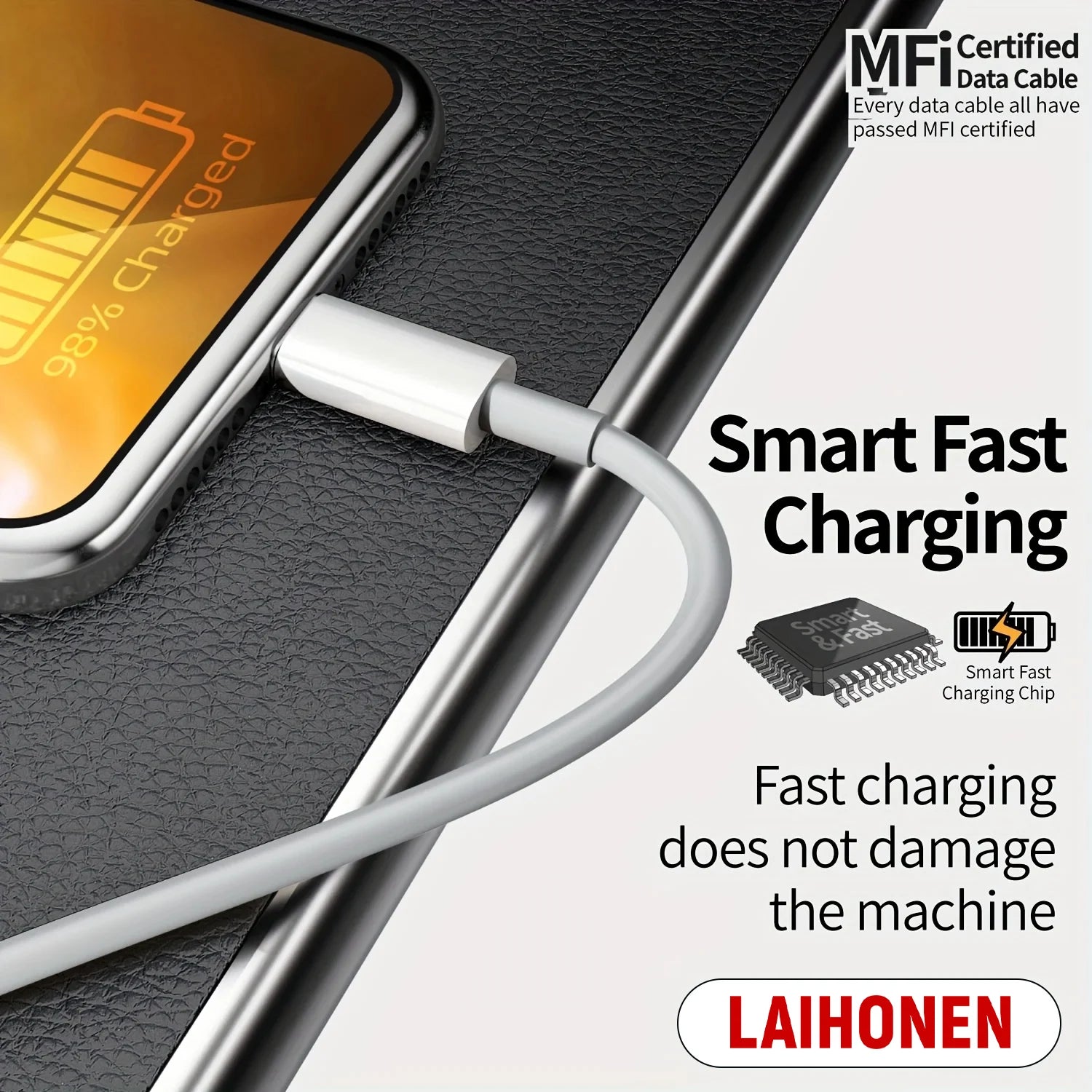 Original Quality USB Charger Cable for iPhone 14 8 7 6S Plus 13 12 Pro XS Max XR SE Fast Charging Cord Data Sync Line 1m 2m 3m